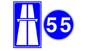 Which vehicles are permitted to enter a freeway? Picture for question 147