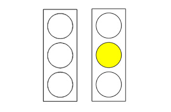 Comment faut-il conduire quand le feu jaune clignote? Image de la question 668
